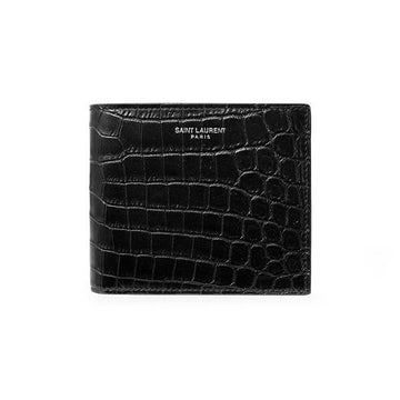 SAINT LAURENT 396307 DZEDE 1000 メンズ 二つ折り財布 33301614