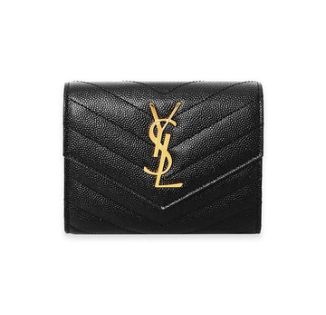SAINT LAURENT 403943 BOW01 1000 レディース 二つ折り財布 82091403