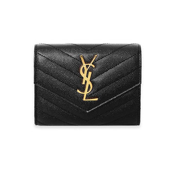SAINT LAURENT 403943 BOW01 1000 レディース 二つ折り財布 82091403 [P]
