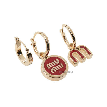 Miu Miu Enamel Metal Earrings 138381570