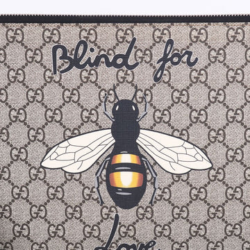 Gucci Bee Printed Medium Strap Clutch Bag 473904 138407981 [P]