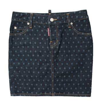DSQUARED2 ブルードットデニムスカート 44 55 138417699