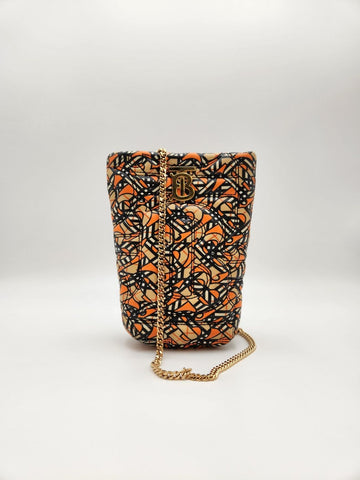 BURBERRY Quilted Monogram Print Bucket Bag (8056237) 138417726