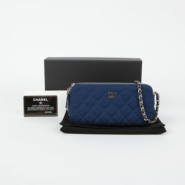 CHANEL A82527 Doppel-Zipper WOC Schulter-Crossbody Bag 147520439