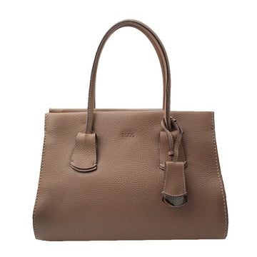 TODS Töfpbraun Leder Tote Bag 5539 138440290
