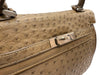 COLOMBO Ostrich Tote Bag Silver 12345 138467042 [P]