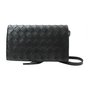 Bottega Veneta Black Woven Crossbody Bag 12345 138468701