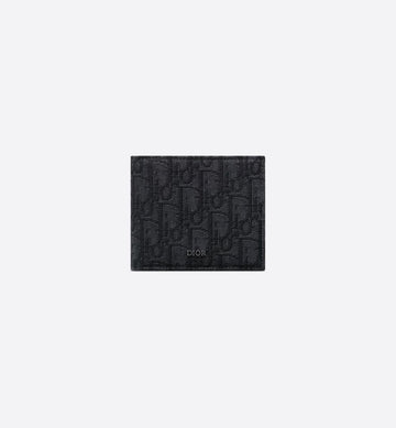 Dior Compact Wallet Black Oblique Jacquard 2OBBC027YSE_H03E 138532107 [P]