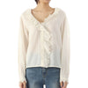 Louise Misha Size 44 Lucky Chance Blouse WRIS23B0044 OFFWHITE 44142855 [P]