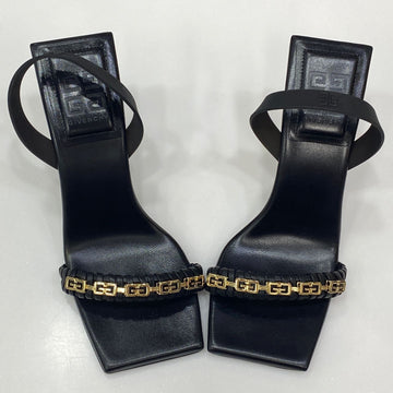 Givenchy Double G Logo Chain Heel Pumps Black 36.5 138569361