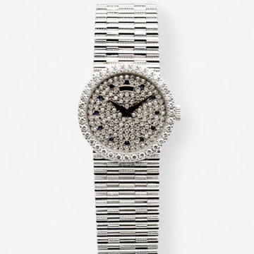 PIAGET Altiplano Tradition 25 Small Weißgold Damenarmbanduhr G0A05421 Diamant Pavé Saphir 138572245