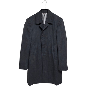 Thom Browne Herringbone Wool Overcoat MOC001AW7376 138580652