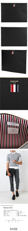 Thom Browne Pebble Grain Medium Clutch Bag 00198 001 48463573 [P]
