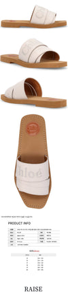 Chloe Woody Embroidered Logo Strap Sandals 23SS 084 47784185 [P]
