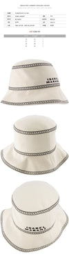 ISABEL MARANT HALENA Logo Stickerei Bucket Hat Ecru CU049XFA B1C11A 23EC 84775673 [P]