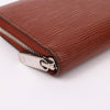 Louis Vuitton Epi Brown Zip Women’s Long Wallet 138609849 [P]