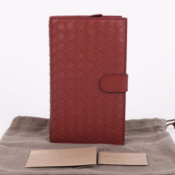 BOTTEGA VENETA ブラウンメッシュイントレチャート長財布 138612699