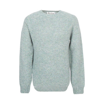 HARLEY OF SCOTLAND Harris Tweed Shaggy Dog Herren Pullover 7 SEAGLASS M3834 138623549