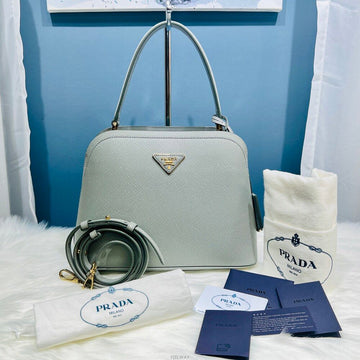 PRADA Saffiano Martine Small Schultertasche Tote 1BA282 138624420 [P]
