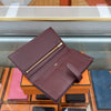 HERMES Beän Geldbörse Rouge mit Goldprägung B stamp 138629275 [P]