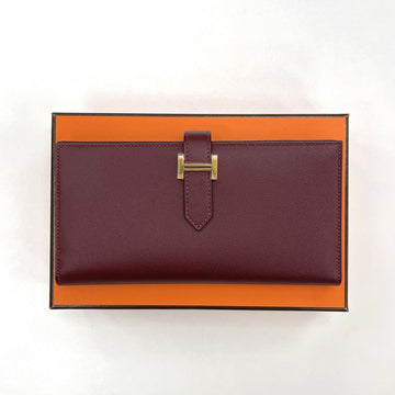 HERMES ベアン 長財布 ルーズ ゴールド刻印 ギフト用 138629275