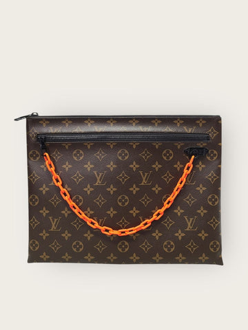 Louis Vuitton Virgil Abloh Monogram Chain Clutch Bag 138631568