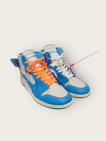 NIKE X オフホワイト UNC ジョーダン1 レトロ ハイ ユニバーシティ ブルー スニーカー 138631728