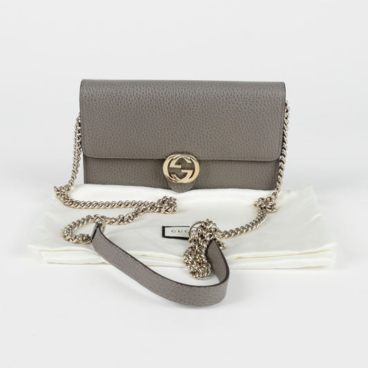 Gucci Interlocking Mini Chain Wallet Crossbody 135280241 [P]