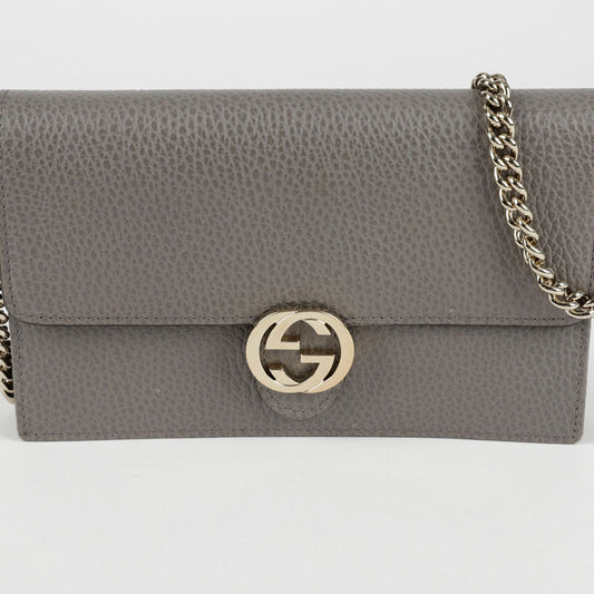 Gucci Interlocking Mini Chain Wallet Crossbody 135280241 [P]