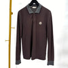 Moncler Logo Patch Long Sleeve Polo T-Shirt 138633583 [P]