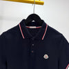 Moncler Short Sleeve Polo T-Shirt Navy 138633736 [P]