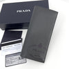 Prada Saffiano Logo Long Wallet Gray 2MV836 138673903 [P]