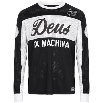 DEUS EX MACHINA Black Saver Moto Jersey T-Shirt DMF81562 BLACK 138707379