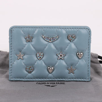 ZADIG & VOLTAIRE ZVパスチャームブルーカードケース 138711092