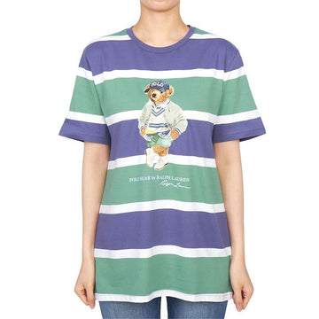 POLO RALPH LAUREN キッズ ベア ストライプ 半袖Tシャツ (成人着用可能) 323971435001 138731643