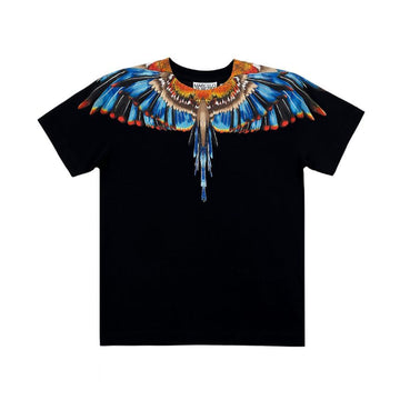 Marcelo Burlon Kids Wings Short Sleeve T-Shirt CBAA002F21JER009 1040 87186293