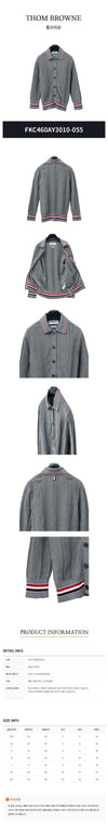 THOM BROWNE Damen Trimming Strickjacke 34134250 [P]