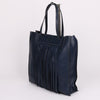 TODS Tassel-verzierte Navy Leder Medium Shoulder Bag 138852718 [P]