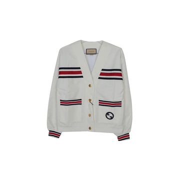 Gucci Technical Jersey Web Cardigan 747072 138558983