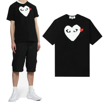 COMME DES GARCONS Big Heart Red Patch T-Shirt unisex AX-T116-051-1-5 75853732