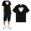 COMME DES GARCONS Big Heart Red Patch T-Shirt unisex AX-T116-051-1-5 75853732 [P]