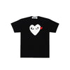 COMME DES GARCONS Big Heart Red Patch T-Shirt unisex AX-T116-051-1-5 75853732 [P]