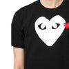 COMME DES GARCONS Big Heart Red Patch T-Shirt unisex AX-T116-051-1-5 75853732 [P]