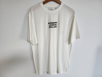 Burberry M White Embroidered Logo T-Shirt 8021176 138880183