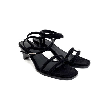 HERMES Gloria 55 Strap Sandalen 36.5 Schwarz 4HA0759 93390398