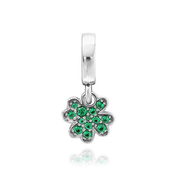 Pandora Four Leaf Clover Pendant and Dangle Silver Charm 71928451 [P]