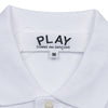 Comme Des Garcons White SS25 Unisex Red Heart Polo T-Shirt 138891778 [P]