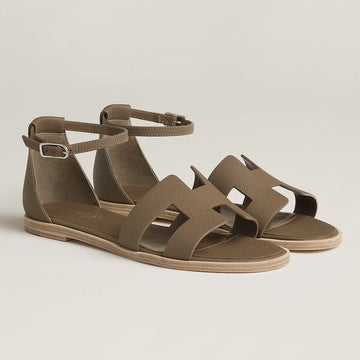 HERMES Santorini Damen Sandalen Etoupe H182138Z X3 138893561