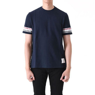 THOM BROWNE MJS204A J0046 gestreiftes Kurzarm-T-Shirt 76787605