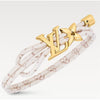 LOUIS VUITTON Bloom Bracelet White M8529Z 138896643 [P]